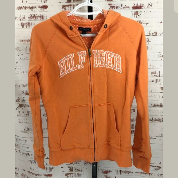 tommy hilfiger jacket orange